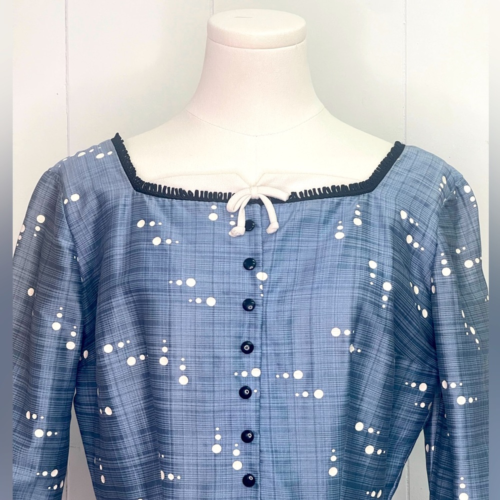 Vintage 1950’s Whimsical Fit and Flare Dress semi formal midcentury fashion